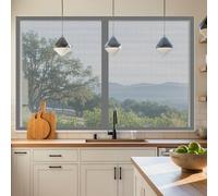 Mosquitera Ventana Magnetica 135 x 60 cm sin Taladrar Ni Atornillar Mosquitera Magnética Ventana Fácil de Limpiar para Todas Las Ventanas Interiores y Exteriores, Gris