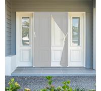 Mosquitera Ventana Magnetica 180 x 136 cm Antimosquitos con Imanes Protección Contra Insectos Que Entre Aire Fresco Acceso Sencillo, sin Taladrar, Gris