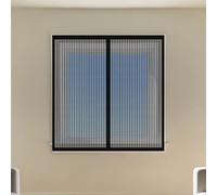 Mosquitera Ventana Magnetica 200 x 200 cm Protección Contra Mosquitos y Moscas Mosquitera Magnética Ventana Fácil de Ensamblar Autoadhesivo para Balcón Corredera Terraza, Negro