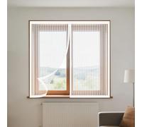 Mosquitera Ventana Magnetica 50 x 120 cm sin Taladrar Ni Atornillar Mosquitera Ventana Magnetica Fácil Instalación Adhesiva Adecuada para Decoración Del Hogar, Blanco