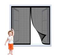 Mosquitera Ventana Magnética 60 x 120 cm Magnetica Instalar sin Taladrar Cortina Protección Contra Insectos para Todas Las Ventanas, Negro
