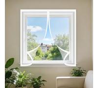 Mosquitera Ventana Magnetica 65 x 185 cm Imanes Se Cierran Automáticamente Mosquiteras Fácil Instalación, Sin Taladrar Ni Atornillar para Todas Las Ventanas, Blanco