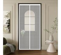 Mosquitera Ventana Magnetica 70 x 195 cm Cierre Automático, Que Entre Aire Fresco Mosquiteras de Ventanas Fácil Instalación sin Taladrar para Dormitorio Sala de Puerta, Blanco