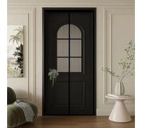 Mosquitera Ventana Magnetica 70 x 195 cm Cierre Automático, Que Entre Aire Fresco Mosquiteras de Ventanas Fácil Instalación sin Taladrar para Dormitorio Sala de Puerta, Negro