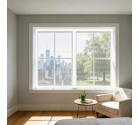 Mosquitera Ventana Magnetica 75 x 110 cm Imanes Se Cierran Automáticamente Mosquitera Ventana de Fijación Autoadherente Lavables para Todas Las Ventanas, Blanco