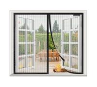 Mosquitera Ventana Magnetica 80x135cm, Mosquitera para La Ventana, Sin Taladrar, Malla Ultrafina, para la Mayoría de los Tipos de Ventanas, Negro