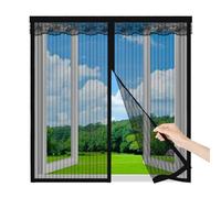 Mosquitera Ventana Magnética 85x120cm,Mosquiteras para Ventanas,Cierre Automático, Fácil Instalación Sin Taladro, para Sala de Estar, Dormitorio y Balcón,Negro
