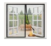 Mosquitera Ventana Magnetica 90x140cm, Mosquitera para La Ventana, Sin Taladrar, Malla Ultrafina, para la Mayoría de los Tipos de Ventanas, Negro
