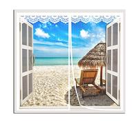 Mosquitera Ventana Magnética a Medida, Mosquiteras Magnética para Ventana 90x115 CM, Cortinas Mosquiteras Blanco, el Mosquitera Magnético Ideal para Puerta de Balcón, Puerta de Terraza