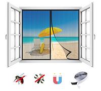 Mosquitera Ventana Magnetica, Anti Insecto Cortina Mosquitera Puertas Adsorción Magnética, Sin Taladrar, para Puertas y Ventanas-Black-A|| Width200xHeight200cm