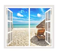 Mosquitera Ventana Magnetica Blanco, Cortina Mosquitera Magnética para Ventanas, Cierra Automá Ticamente y es FáCil de Instalar, 100x120CM Anti-Mosquito Mosquitera de Ventana