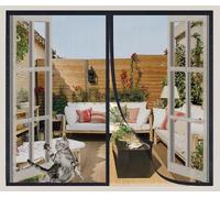 Mosquitera Ventana Magnetica Fibra de Vidrio 65x95cm,Mosquiteras Magnética Anti Insectos con imanes potentes,Malla Mejorada de Trabajo Pesado, Fácil de Instalar