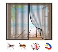 Mosquitera Ventana Magnetica, Protección Contra Insectos, Cortina de Malla Con Imanes, Cierra AutomáTicamente y es FáCil de Instalar, para Puertas y Ventanas-Black-a|| 41x43inch(105x110cm)
