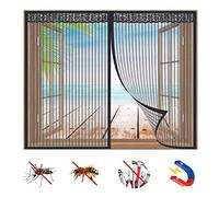 Mosquitera Ventana Magnetica, Protección Contra Insectos, Cortina de Malla Con Imanes, Cierra AutomáTicamente y es FáCil de Instalar, para Puertas y Ventanas-Black-b|| 31x47inch(80x120cm)
