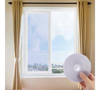 Mosquitera Ventana mosquiteras malla mosquitera,mosquitera enrollable ventana traer velcro adhesivo para mosquiteras Ajustables Mosquiterad para Ventana contra Insectos y Moscas150x200cm