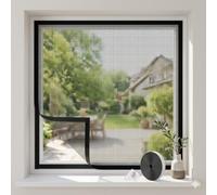 Mosquitera Ventana sin Taladrar, Malla Mosquitera Fibra de Vidrio Duradera, Tela Antimosquitos con Cinta de Gancho y Bucle, Red Ventilación Natural(White,60x190cm)
