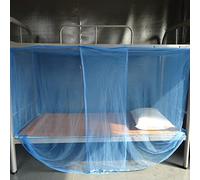 Mosquitera Verano Tela De Malla De Poliéster Viaje Camping Casa Mosquitera Para Cama Doble Cortina Cama Red Suministros,Azul,Cama De 1,8 M (6 Pies)