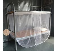 Mosquitera Verano Tela De Malla De Poliéster Viaje Camping Casa Mosquitera Para Cama Doble Cortina Cama Red Suministros,Blanco,Cama De 1,2 M (4 Pies)