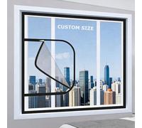 Mosquiteras de tamaño personalizado para ventanas, mosquitera de malla de insectos, red de seguridad para gatos, pantalla protectora de ventana para gatos, red protectora de ventana con cremallera