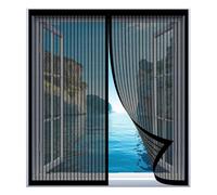 Mosquiteras de Ventanas 45 x 70 cm Fácil Instalación sin Taladrar, Fácil de Limpiar Cortina de Ventana Magnética para Todas Las Ventanas, Negro