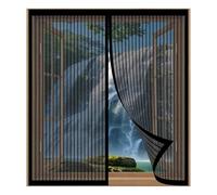Mosquiteras de Ventanas 65 x 65 cm Fácil Instalación sin Taladrar, Fácil de Limpiar Antimoscas Tela Mosquitera con Imanes para Todas Las Ventanas, Negro