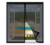 Mosquiteras de Ventanas para Gatos 45 x 70 cm Fácil Instalación sin Taladrar, Fácil de Limpiar Autosellada para Todas Las Ventanas, Negro