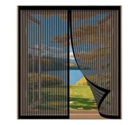 Mosquiteras de Ventanas para Gatos 75 x 80 cm Fácil Instalación sin Taladrar, Fácil de Limpiar Cortina Antimosquitos para Todas Las Ventanas, Negro