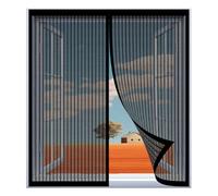 Mosquiteras de Ventanas para Gatos 83 x 83 cm Fácil Instalación sin Taladrar, Fácil de Limpiar Mosquiteras a Medida Magnética para Todas Las Ventanas, Negro