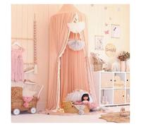 Mosquiteras, Dosel de cama for niños, cúpula redonda, cortina colgante for niños, tienda de lectura for juegos interiores y exteriores, decoración for dormitorio y guardería(Pink(orange Pink))
