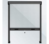 Mosquiteras Enrollables | Color Grafito | 85 x 140 cm (Ancho x Alto) | Cortinadecor