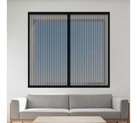 Mosquiteras Magneticas 110 x 150 cm Protección Contra Mosquitos y Moscas Window Mosquito Net Lavables para Balcón Corredera Terraza, Negro