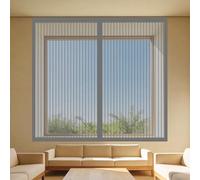 Mosquiteras Magneticas 110 x 75 cm sin Taladrar Ni Atornillar Mosquitera Ventana Fácil de Ensamblar Autoadhesivo para Balcón Corredera Terraza, Gris