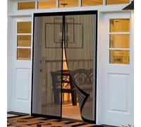Mosquiteras Magneticas 128 x 226 cm Proteger a su Familia Cortina Mosquitera Puerta Exterior Fácil Instalación sin Taladrar para Puertas de Madera, Puertas de Hierro, Negro