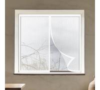 Mosquiteras Magneticas 135 x 150 cm Mantiene Insectos, Moscas y Mosquitos Fuera Mosquitera Ventana Malla Contra Insectos Fácil de Limpiar para Balcón Corredera Terraza, Blanco