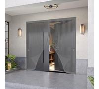 Mosquiteras Magneticas 147 x 252 cm Proteger a su Familia Cortina Mosquitera Puerta Exterior Mantiene El Aire Fresco para Puertas de Madera, Puertas de Hierro, Gris