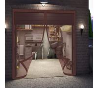 Mosquiteras Magneticas 200 x 210 cm Proteger a su Familia Cortina Mosquitera Puerta Exterior Mantiene El Aire Fresco para Puerta Exterior, de Balcón/Patio, Marrón