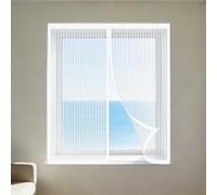 Mosquiteras Magneticas 200 x 75 cm Diseño de Malla Ultrafina Que Evita La Entrada de Insectos Pequeños. Ventana Contra Insectos y Moscas Lavables para Todas Las Ventanas, Blanco