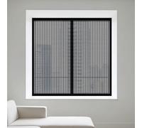 Mosquiteras Magneticas 50 x 75 cm sin Taladrar Ni Atornillar Mosquiteras Fácil de Limpiar Adecuada para Decoración Del Hogar, Negro