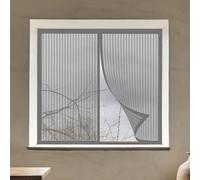 Mosquiteras Magneticas 75 x 120 cm Mantiene Insectos, Moscas y Mosquitos Fuera Mosquitera Ventana Malla Contra Insectos Fácil de Limpiar para Balcón Corredera Terraza, Gris