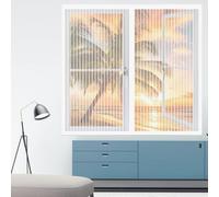 Mosquiteras Magneticas 75 x 165 cm Protección Contra Mosquitos y Moscas Ajustable Mosquitera Ventana Magnetica Fácil de Limpiar para Balcón Corredera Terraza, Blanco