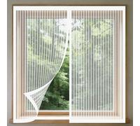 Mosquiteras Magneticas 95 x 165 cm Mantiene Insectos, Moscas y Mosquitos Fuera Window Mosquito Net Lavables para Todas Las Ventanas Interiores y Exteriores, Blanco