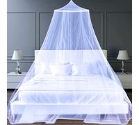 Mosquiteras para Camas, Dosel Cama Matrimonio, Universal Dosel para Cama Infantil Cama Individual, Repelente Mosquitos Bebe, Cúpula Cama Camping Jardin mosquitera Viaje con Kit de colocación(Azul)
