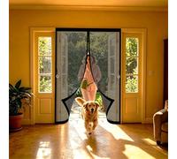 Mosquiteras para Puertas 140 x 170 cm Cierra Automáticamente, Fácil Instalación sin Taladrar Mosquitera Imantada Puerta Malla Ultrafina Antimosquitos para Salón, Balcón, Negro