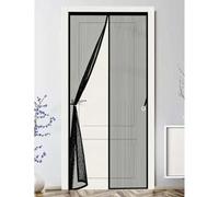 Mosquiteras para Puertas 157 x 216 cm Varios Tallas, Cierre Automático Cortina Antimosquitos con Iman Resistente a La Rotura, Resistente para Balcon Patio Corredera, Negro