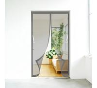 Mosquiteras para Puertas 360 x 170 cm Cierre Automático con Imanes Potentes Resistente a La Rotura Transpirables Cortina Magnética para Puerta Ventanas, Gris