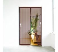 Mosquiteras para Puertas 55 x 110 cm Cierre Automático con Imanes Potentes Resistente a La Rotura Transpirables Mosquitera Magnética para Puertas para Puerta Ventanas, Marrón