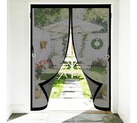 Mosquiteras para Puertas 60 x 120 cm Fácil Instalación sin Taladrar Protección Contra Insectos Resistente Antimosquitos Mosquitera Magnética para Puerta Ventanas, Negro