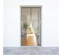 Mosquiteras para Puertas 60 x 130 cm Cierre Automático con Imanes Potentes Resistente a La Rotura Transpirables Mosquitera Magnetica Puerta para Puertas Del Balcón, Gris