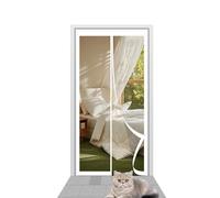 Mosquiteras para Puertas 77 x 184 cm Cierre Automático Mosquitera Puertas Mantiene El Aire Fresco para Puerta Del Balcón Puerta Patio, Blanco