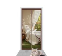 Mosquiteras para Puertas 77 x 194 cm Cierre Automático Mosquitera Puertas Mantiene El Aire Fresco para Puerta Del Balcón Puerta Patio, Marrón
